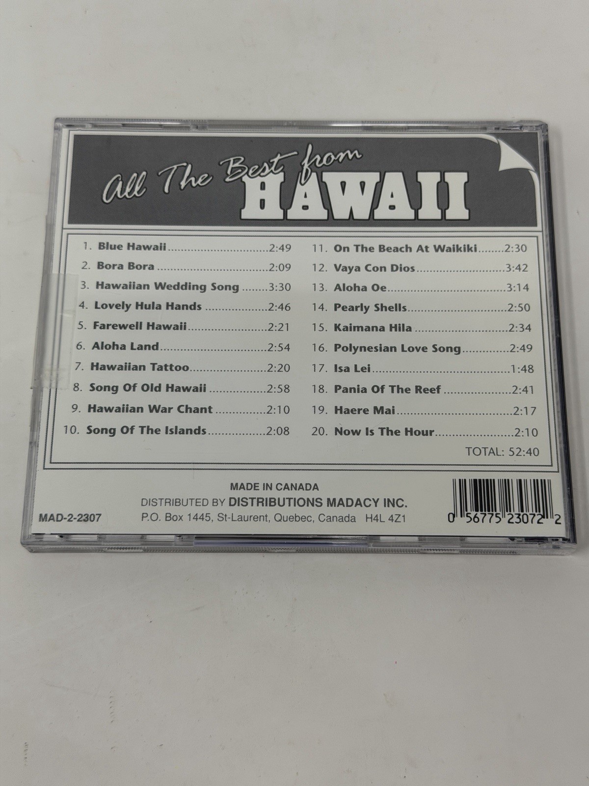 All the Best from Hawaii - 20 Hawaiian Favorites - Music (CD, Madacy, Canada)