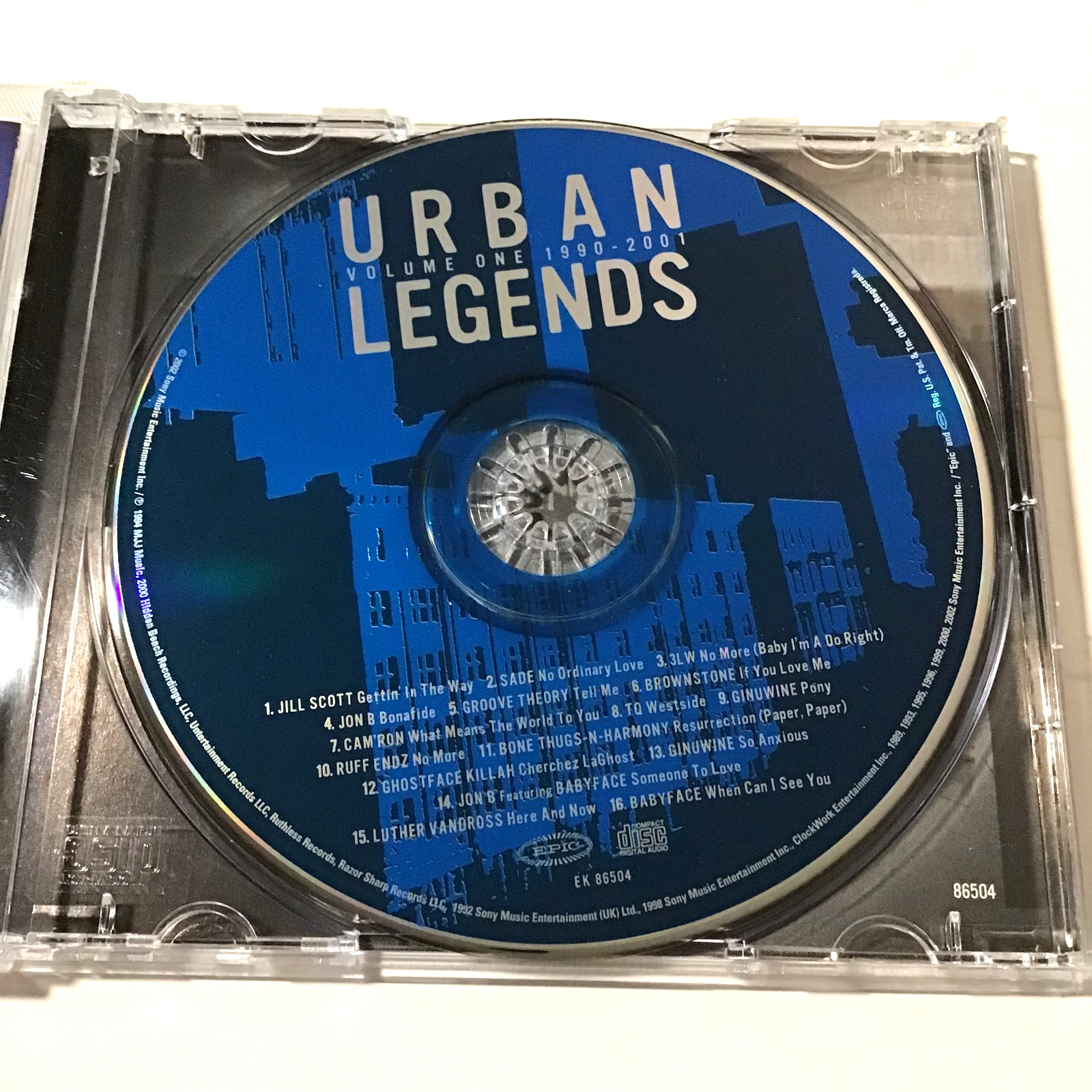 Urban Legends Volume One 1990-2001 CD 2002 Sade Ginuwine Babyface Ruff Endz