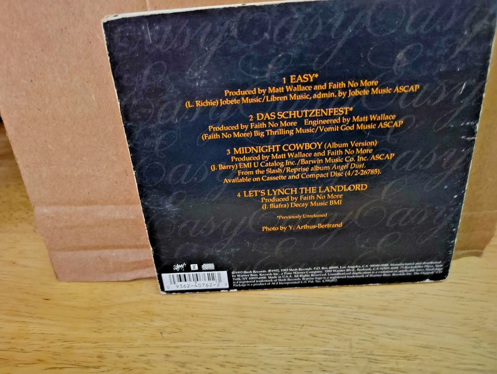 Easy Songs to Make Love to by Faith No More Maxi-Single Gently Used