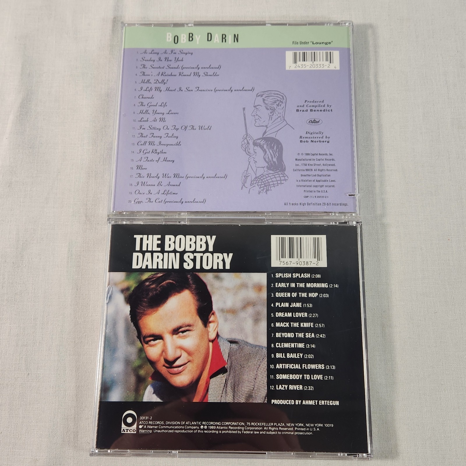 Bobby Darin 4 CD LOT Pop Vocal Jazz 1950s - 1960s Big Band Swing Discs NEAR MINT