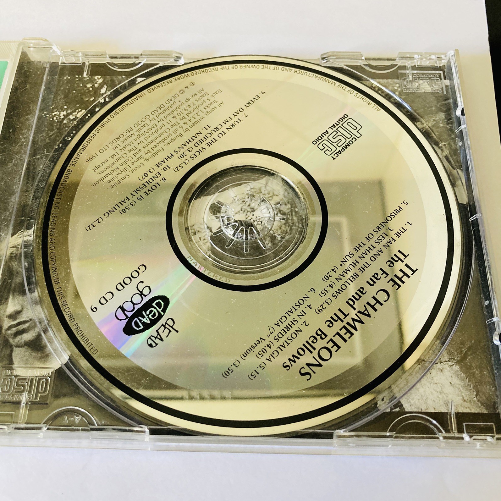 The Chameleons UK - Fan & the Bellows (1996) Post Punk Indie CD (ref6)