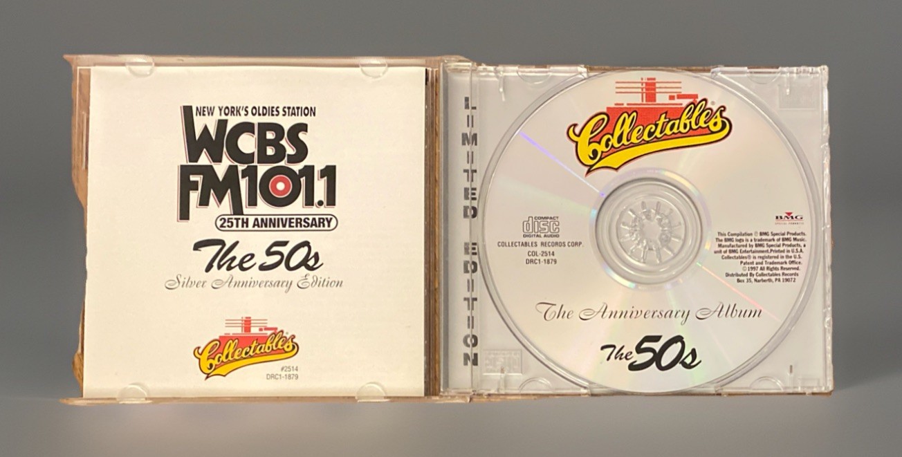 WCBS FM 101.1 25th Anniversary Vol 1 The 50s CD Silver Edition Collectables 1997
