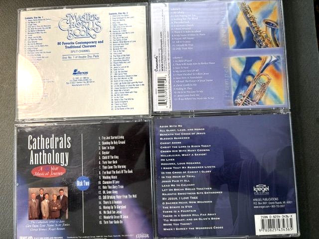 Religious/Gospel Music (lot of 4CDs) : Cathedrals Anthology/Hallelujah/Chorus/+c