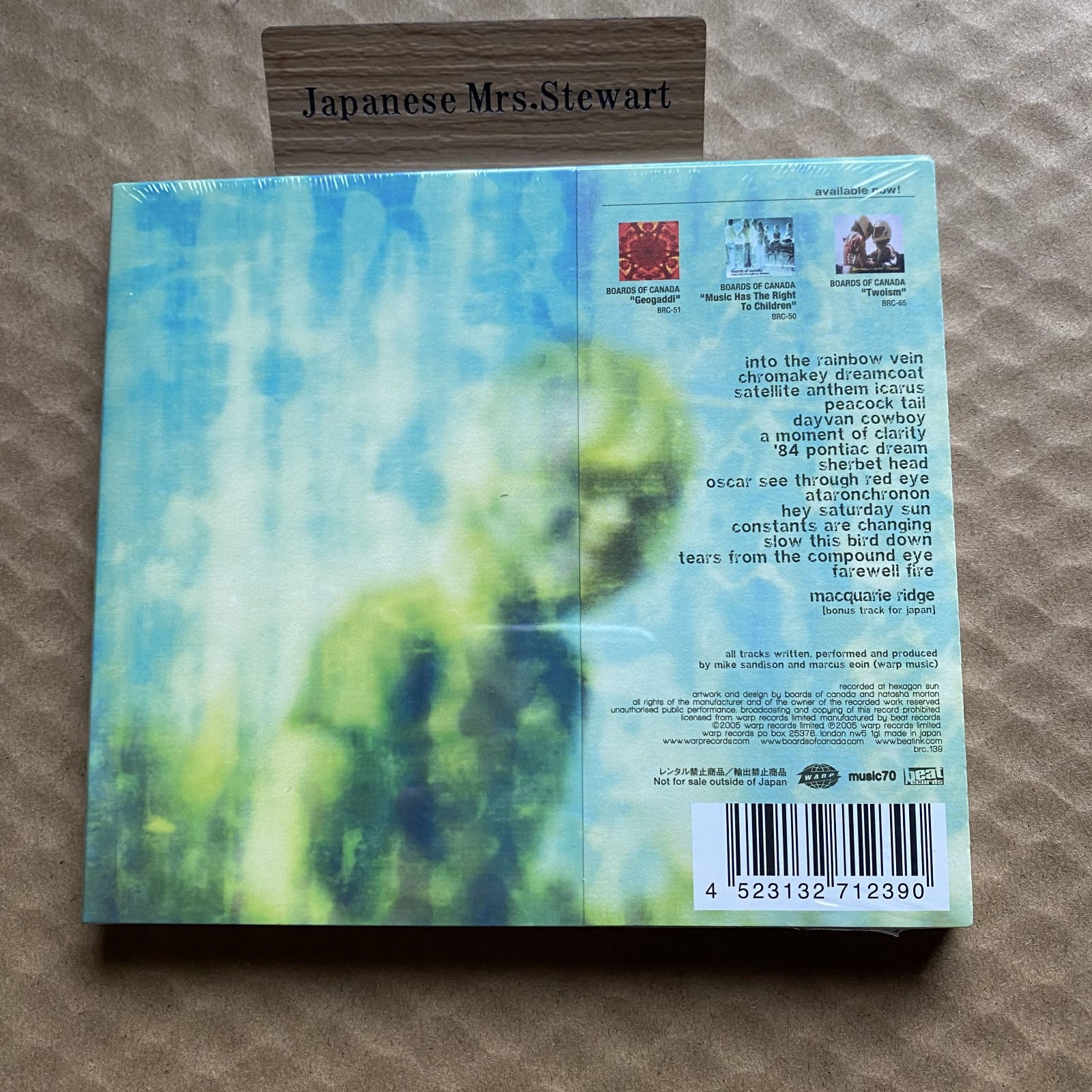 Boards of Canada Music The Campfire Headphase Japan Edition CD w bonus Track