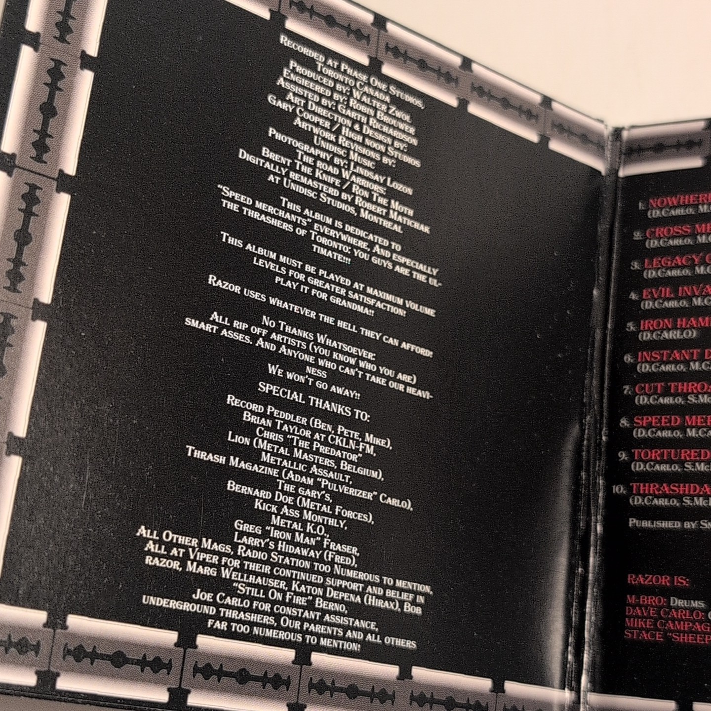 Razor - Evil Invaders CD ATM-0112 Thrash Speed Metal Canada Reissue Digipak