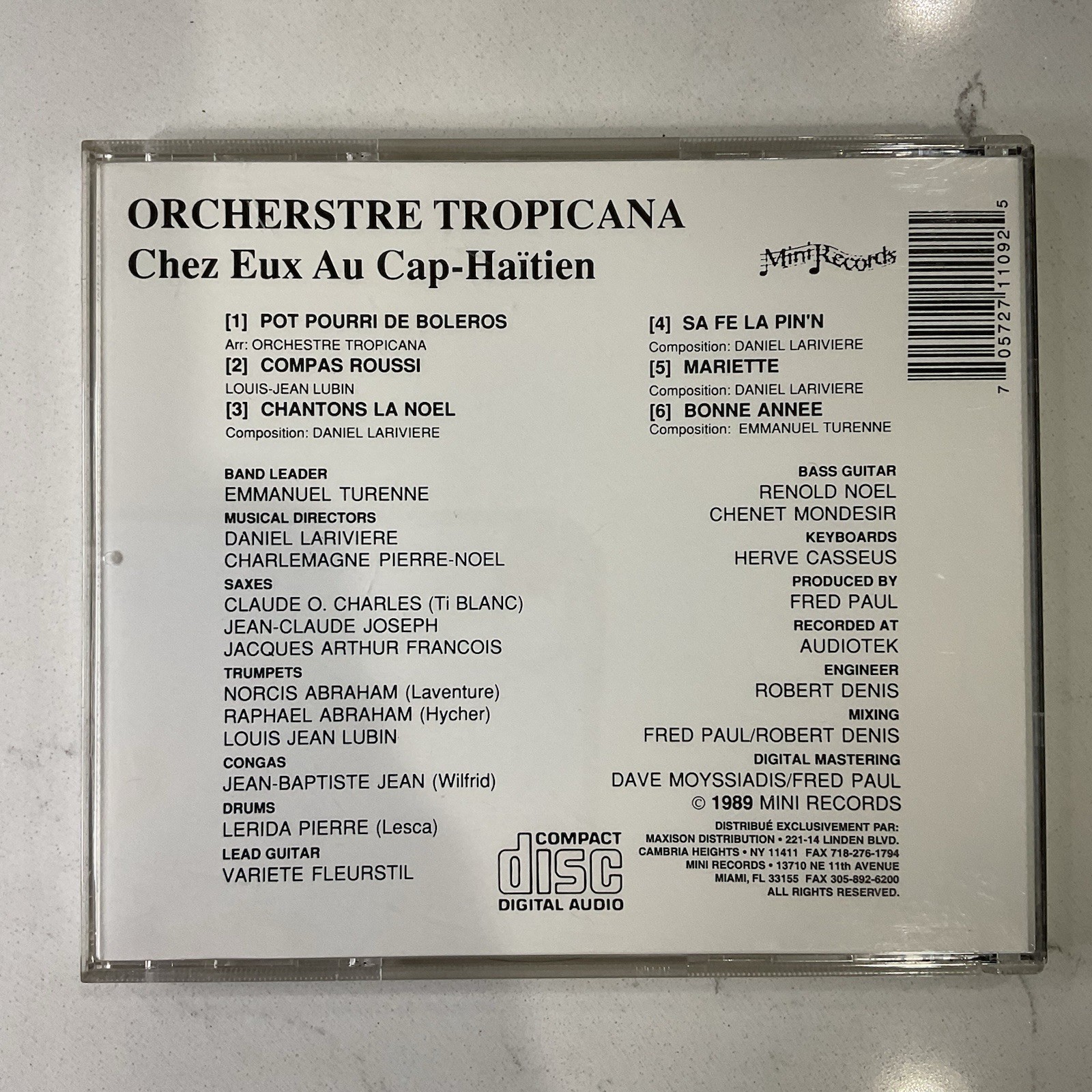 Orchestre Tropicana Pot Pourri 3 CD Chez Eux Au Cap Haitien