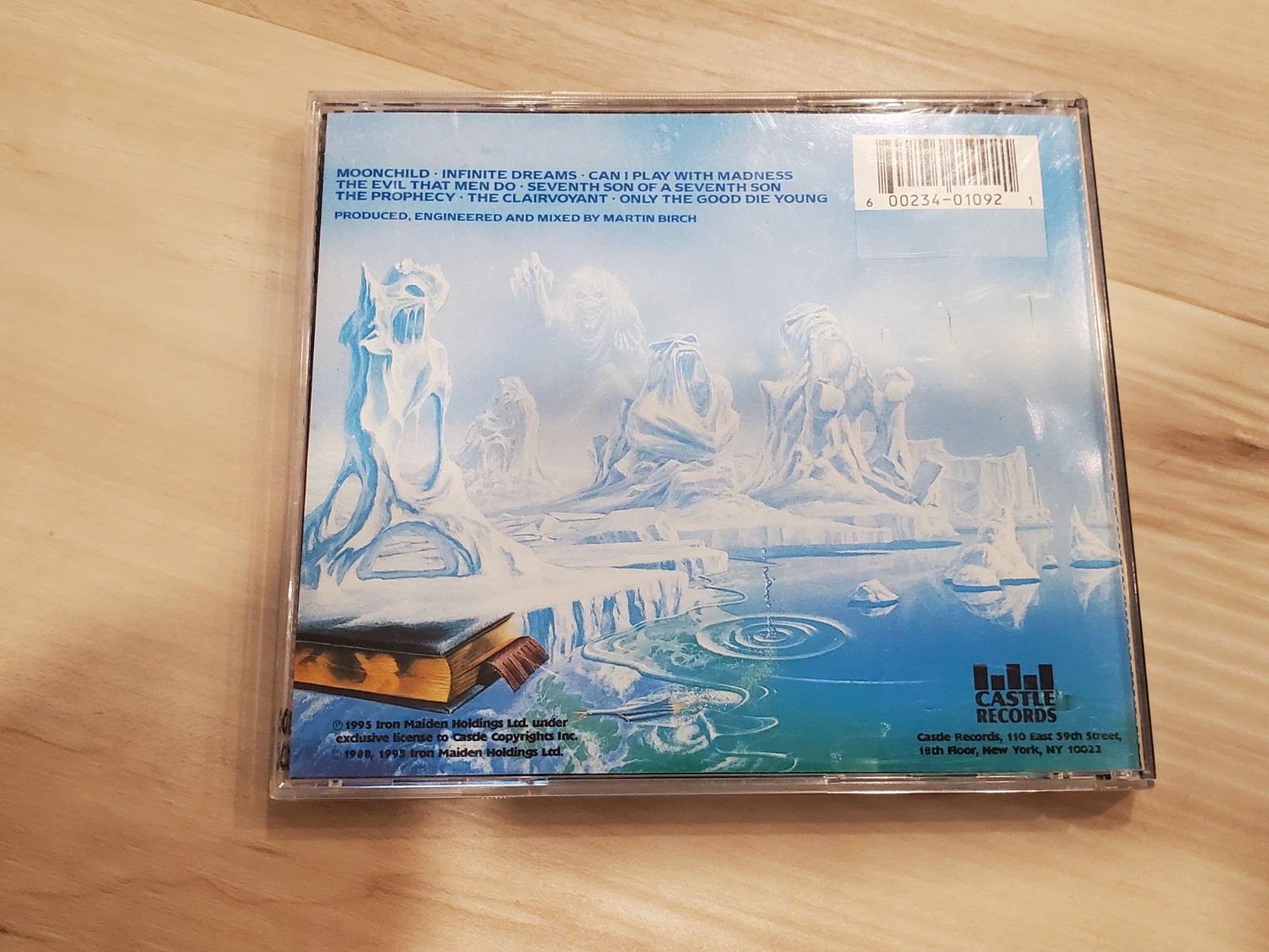 Vintage 1995 Iron Maiden Seventh Son of a Seventh Son Picture Disc CD