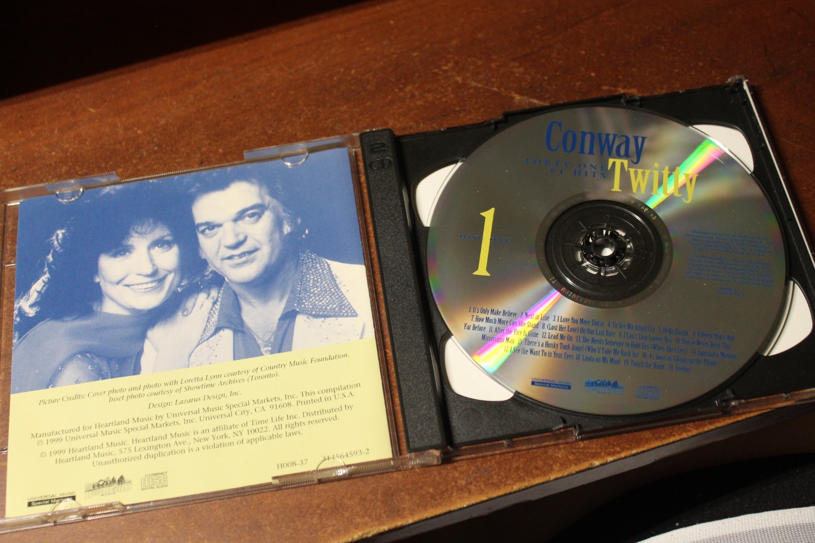 CONWAY TWITTY FORTY-ONE #1 HITS 2 CD SET