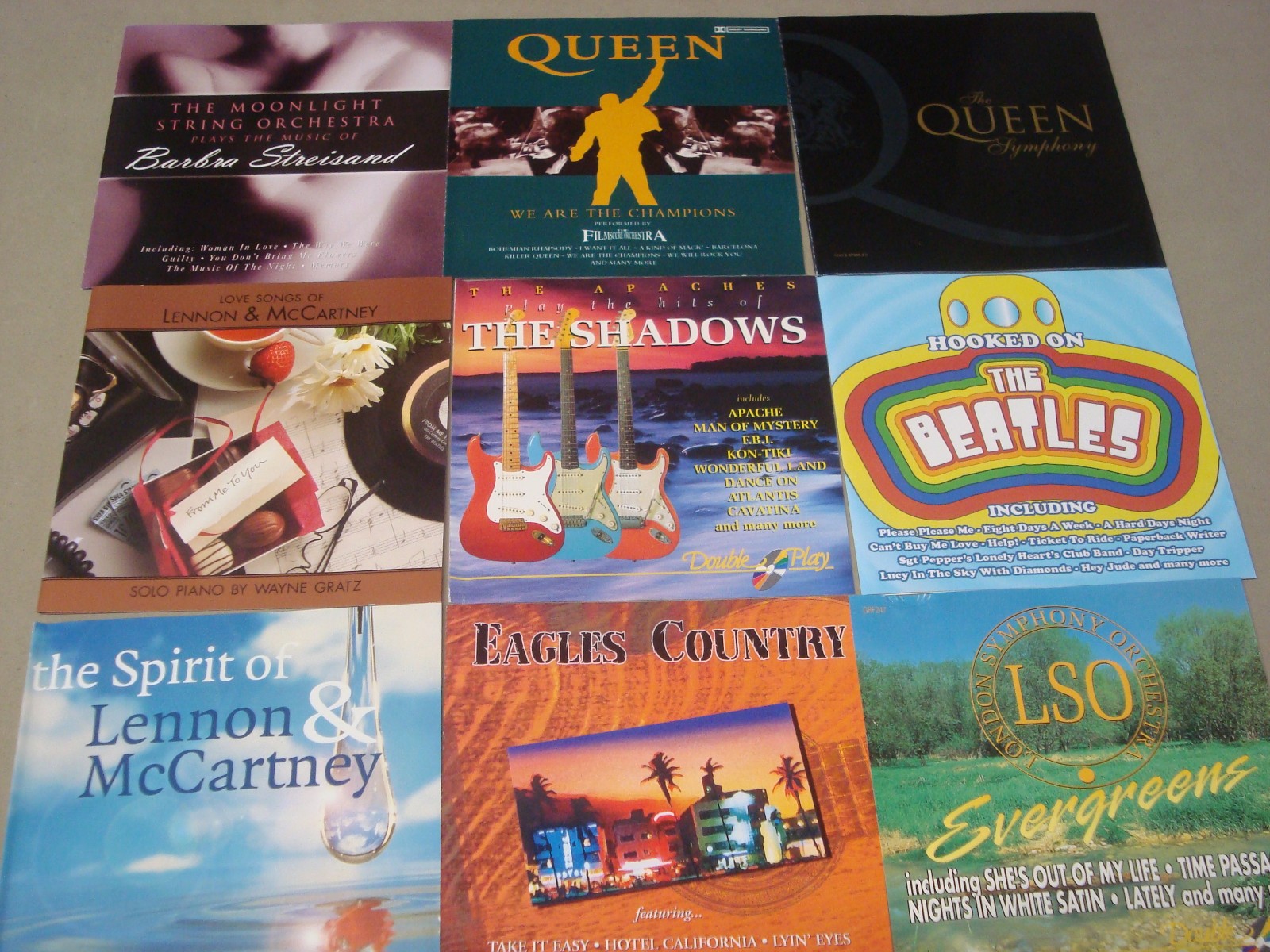 CD JOB LOT A8: 18 TRIBUTE CD Albums - without Jewel Cases
