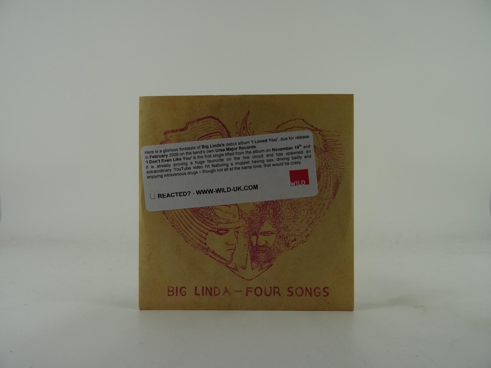 BIG LINDA FOUR SONGS (A51) 4 Track Promo CD Single including Card Sleeve URSA MA