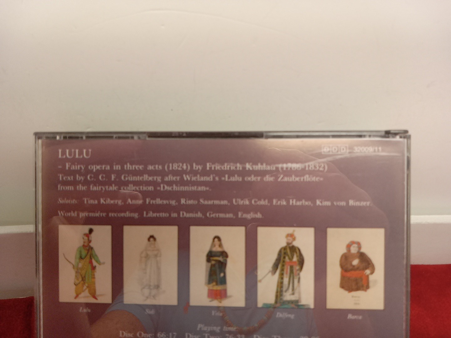 Friedrich Kuhlau / Schonwandt - Lulu (CD, 3 Disc, 1988, Kontrapunkt) Denmark