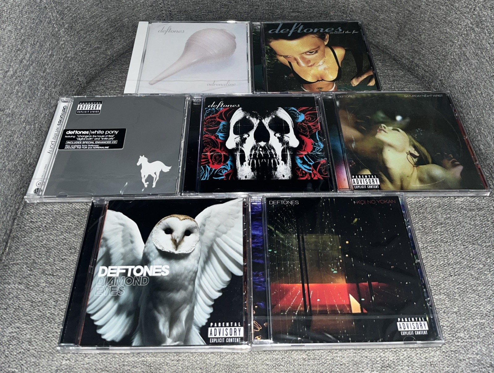 Deftones 7 CD Lot Adrenaline, Fur, Pony, Wrist, Diamond Eyes, Koi No Yokan