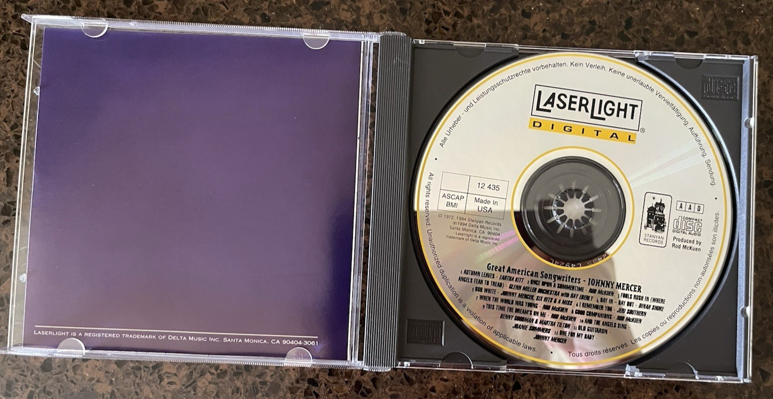 LOT of 5 Music CDs - Great American Songwriters - Berlin, Gershwin, Mercer, ....