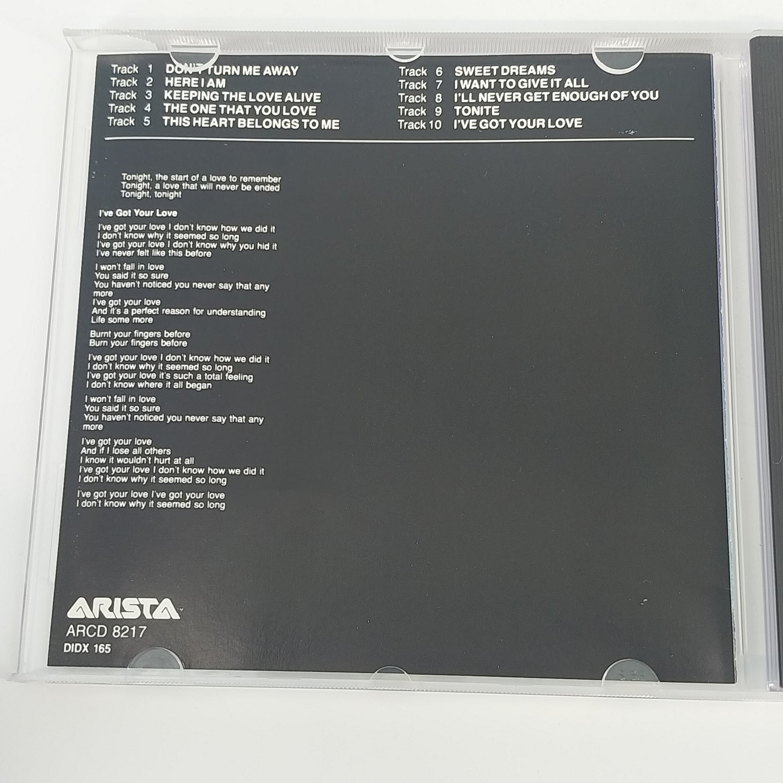 Air Supply The One That You Love CD 1981 Arista Records Soft Rock Pop Japan