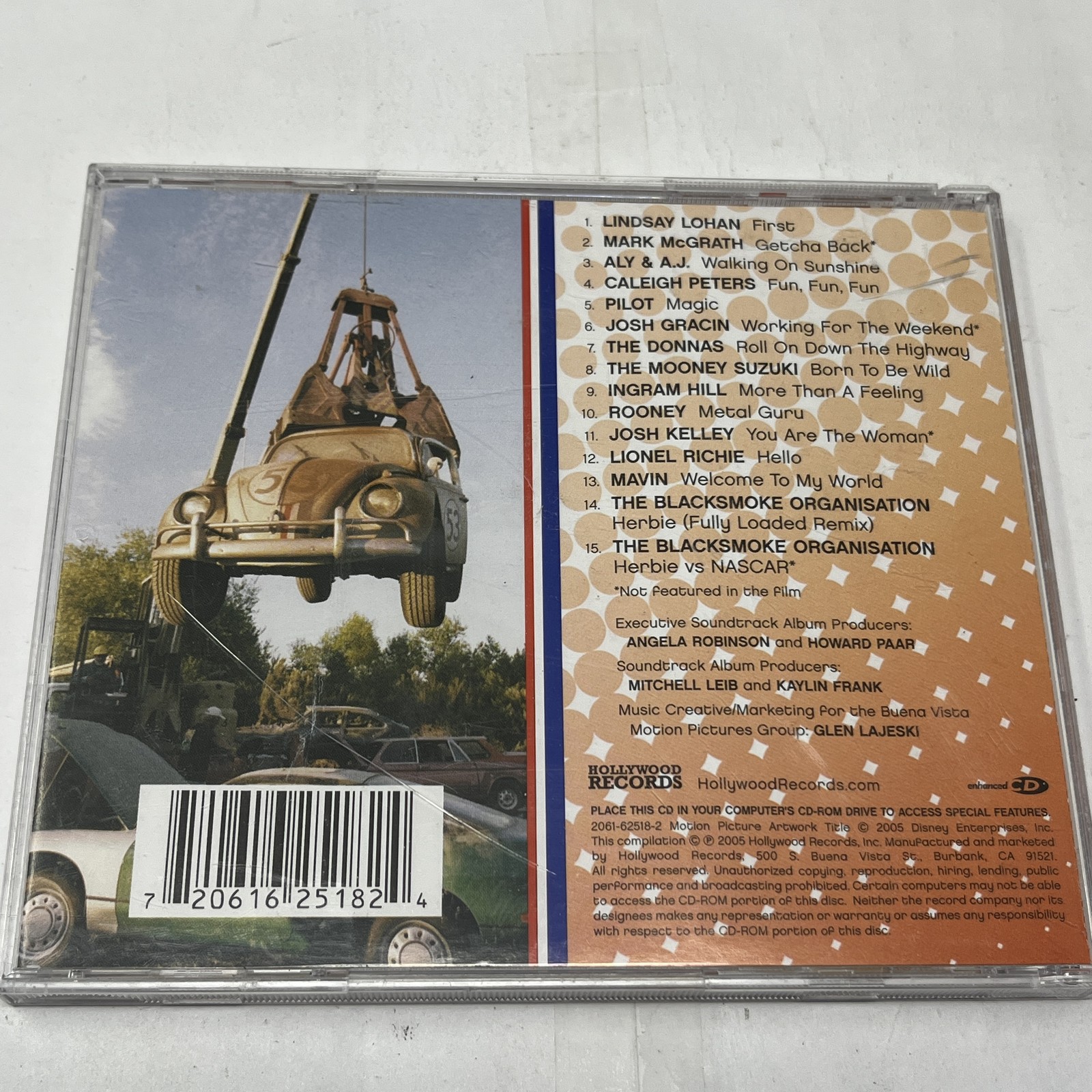 Herbie Fully Loaded Original Soundtrack CD Lindsay Lohan Various Artists 2005