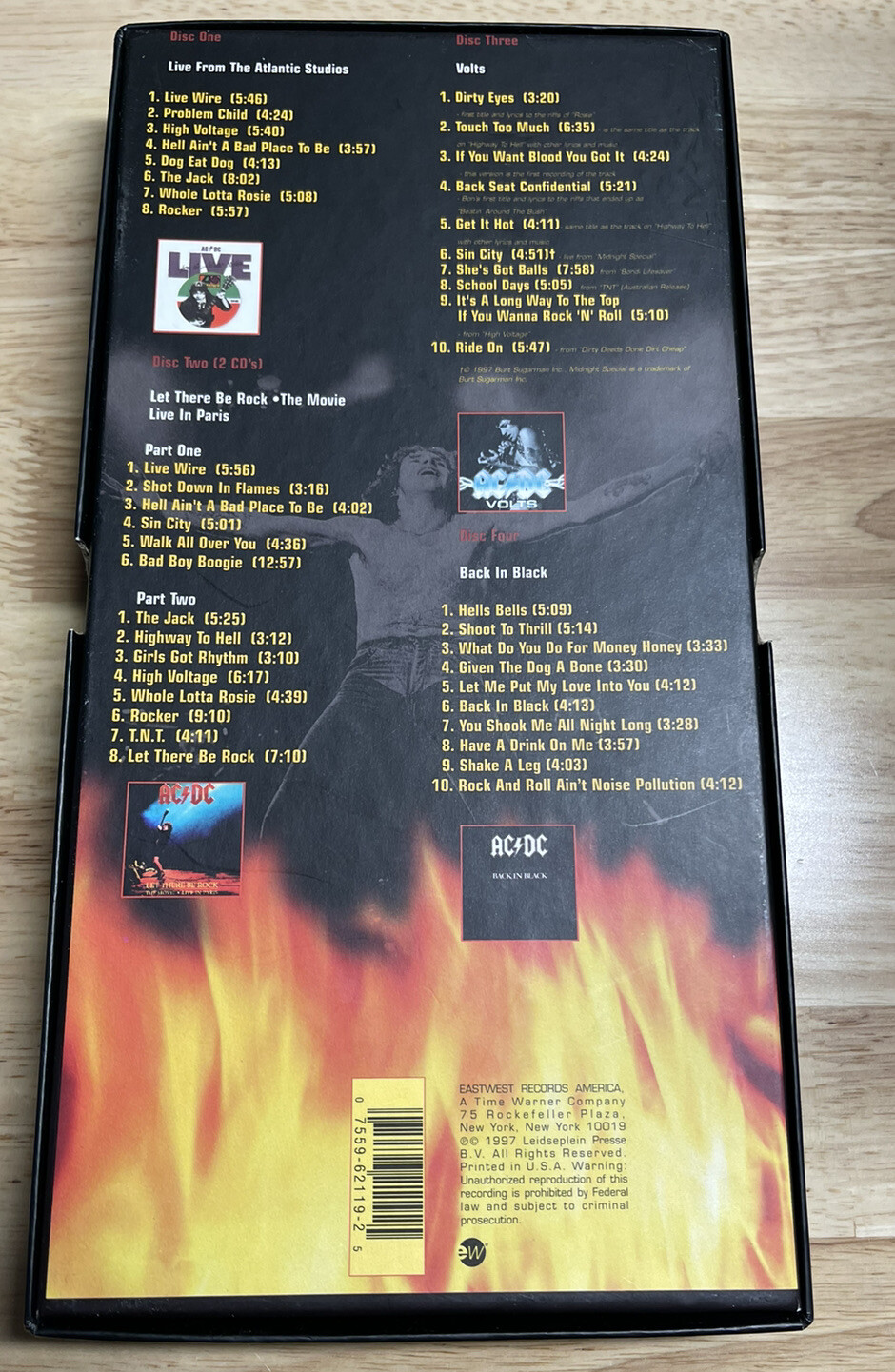 AC/DC-Bonfire Box Set 5Disc ;1997 With Booklet 62119-2 Excellent Condition