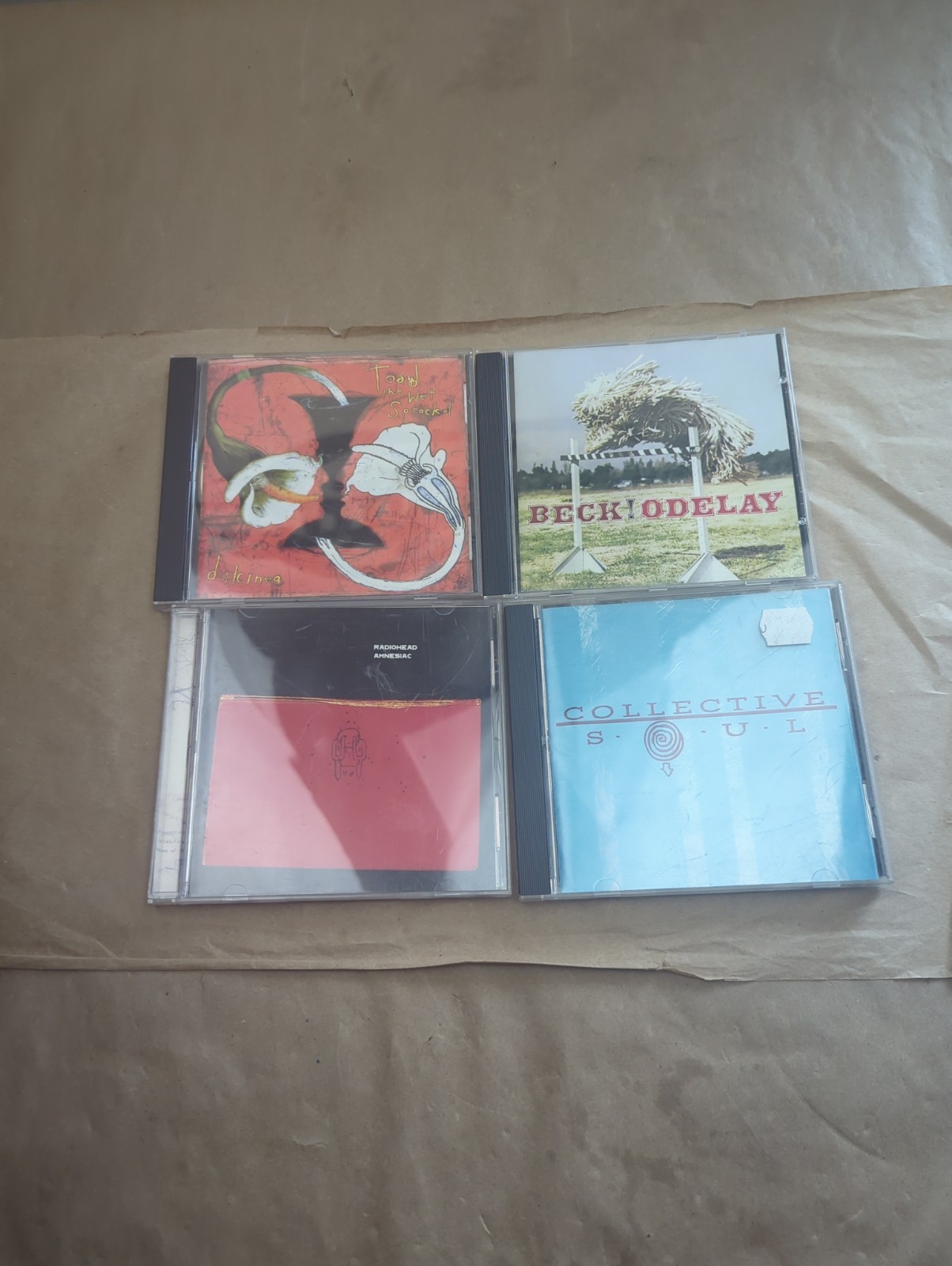 4 CD Lot Radiohead Beck Toad Wet Sprocket Collective Soul 90s Alternative Rock