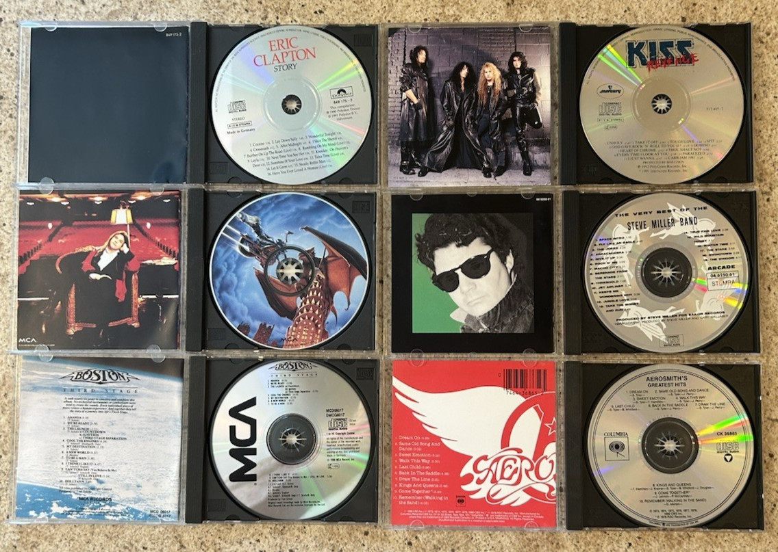 Hard Rock/Rock Music CD Lot Of 32 Different Titles (Mostly 1980’s Era)