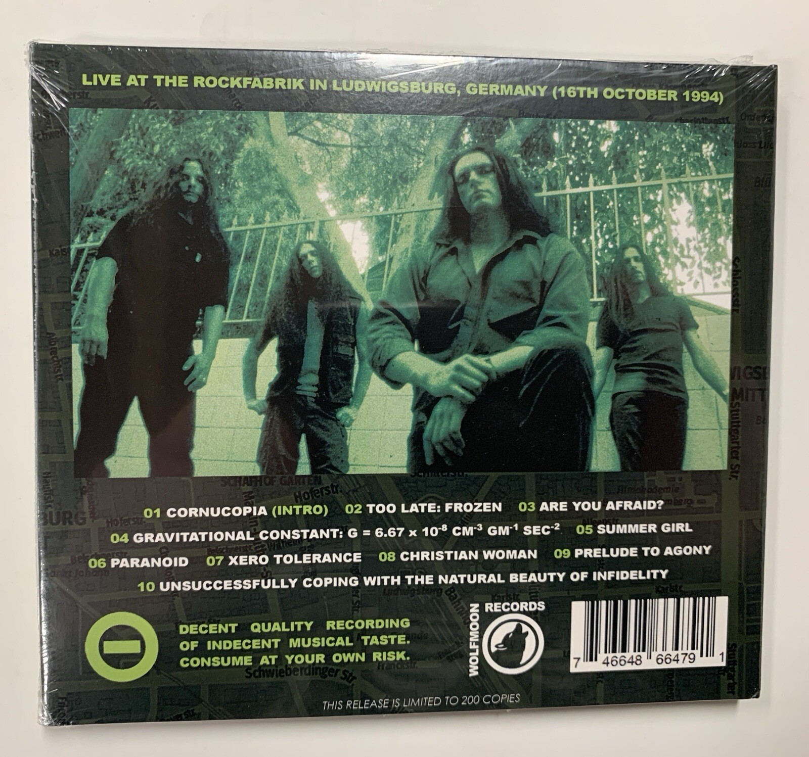 Type O Negative - Marching Over Germany CD Wolfmoon Records Limited Edition