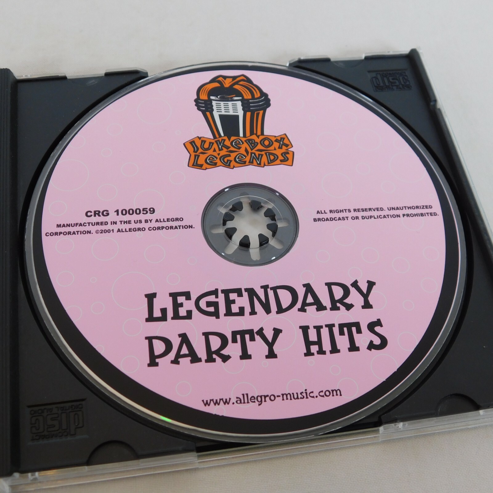Legendary Party Hits Various Artists CD Oct 2001 Columbia River Ent 1950s 1960s