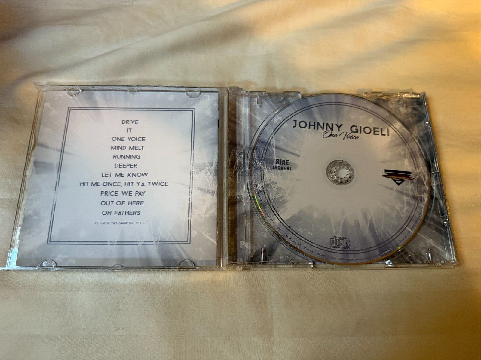 Johnny Gioeli - One Voice CD 2018 Import Hardline Schon 80s Rock OOP RARE