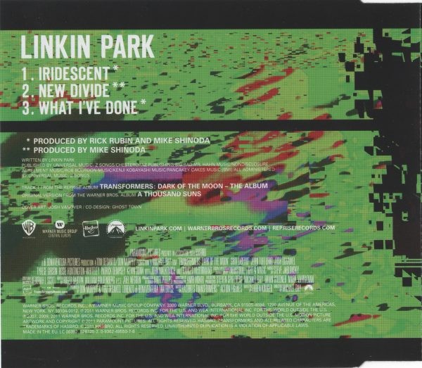 Linkin Park Iridescent Warner Bros. Records,Warner Bros. Records CD, Maxi 2011