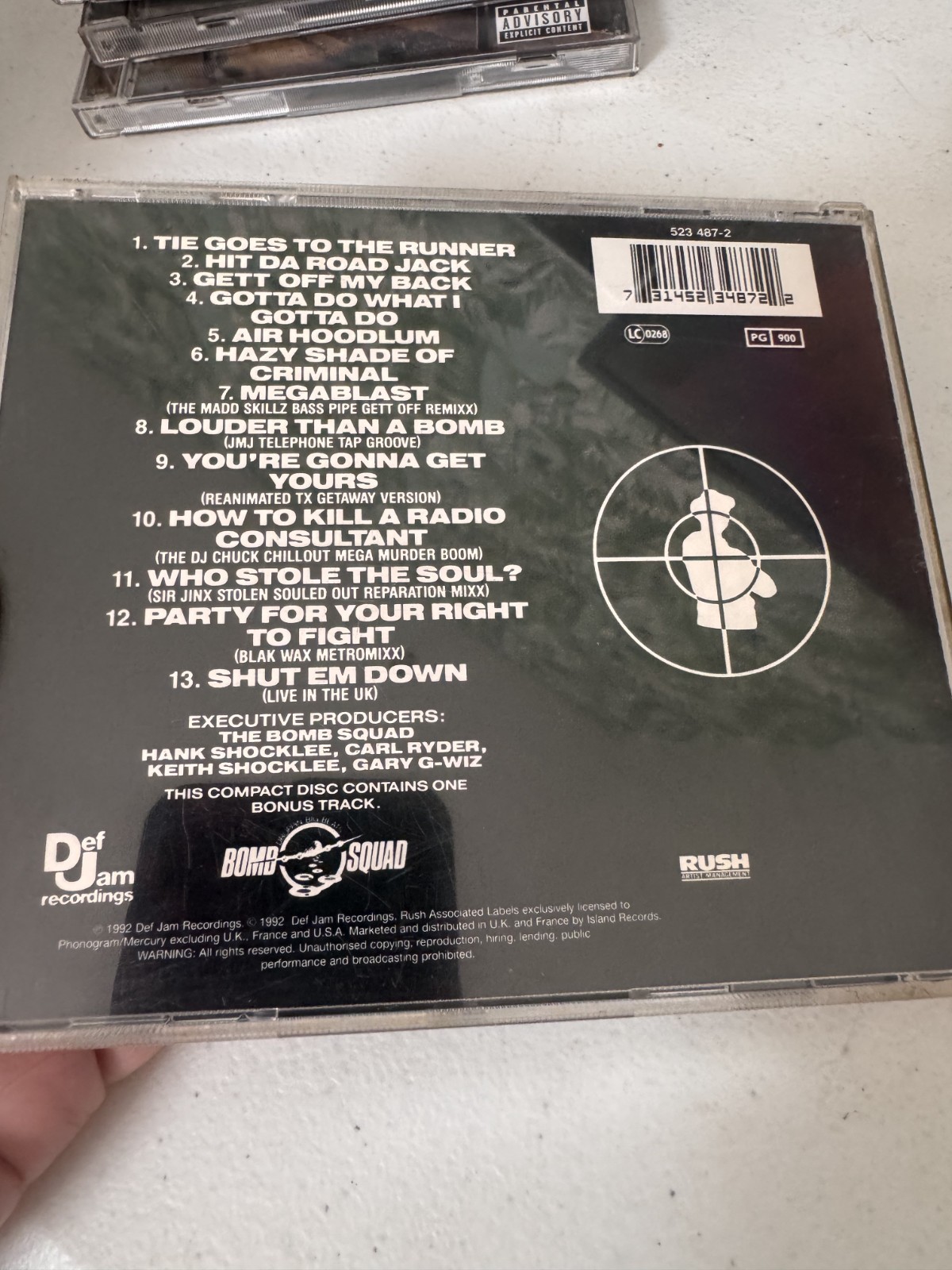 PUBLIC ENEMY - Greatest Misses 1992 CD VGC+