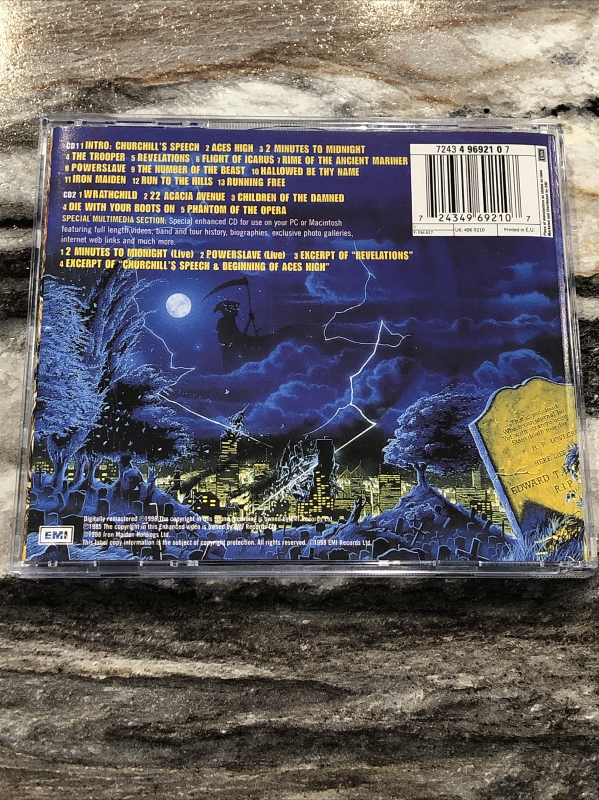 Iron Maiden Live After Death 1998 CD 2 Disc Set EMI UK EU Perfect Like New