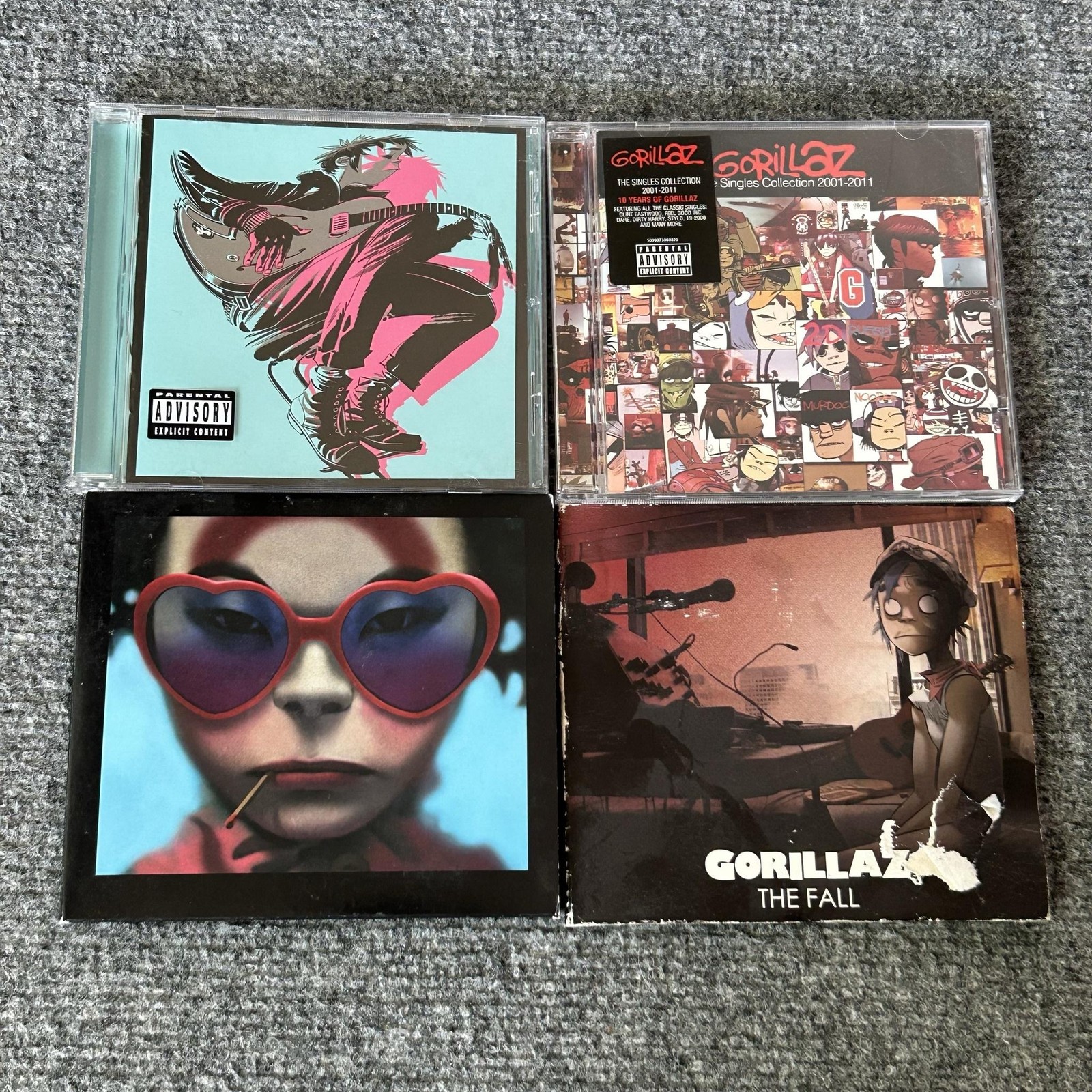 Gorillaz 4CD Now Now Humanz Singles Collection Fall Trip Hop Multicolor Album