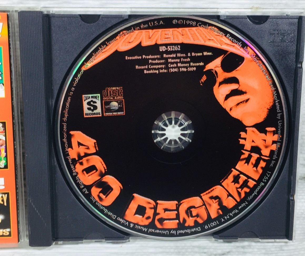 JUVENILE - 400 DEGREEZ (1998) CD CASH MONEY RECORDS EXPLICIT BIG TYMERS HOY BOYS