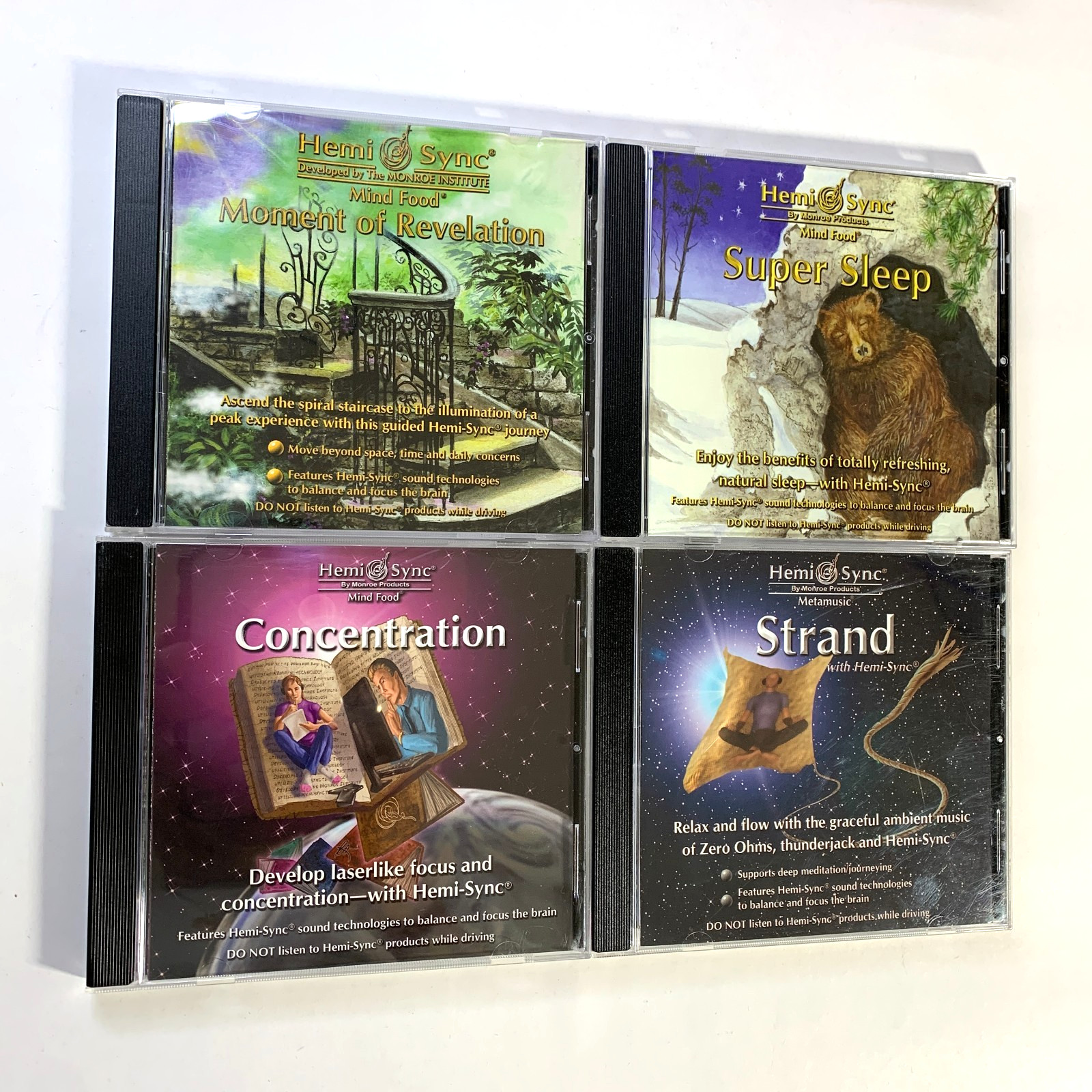 Hemi-Sync - Super Sleep, Concentration, Strand, Revelation (CD) - Monroe