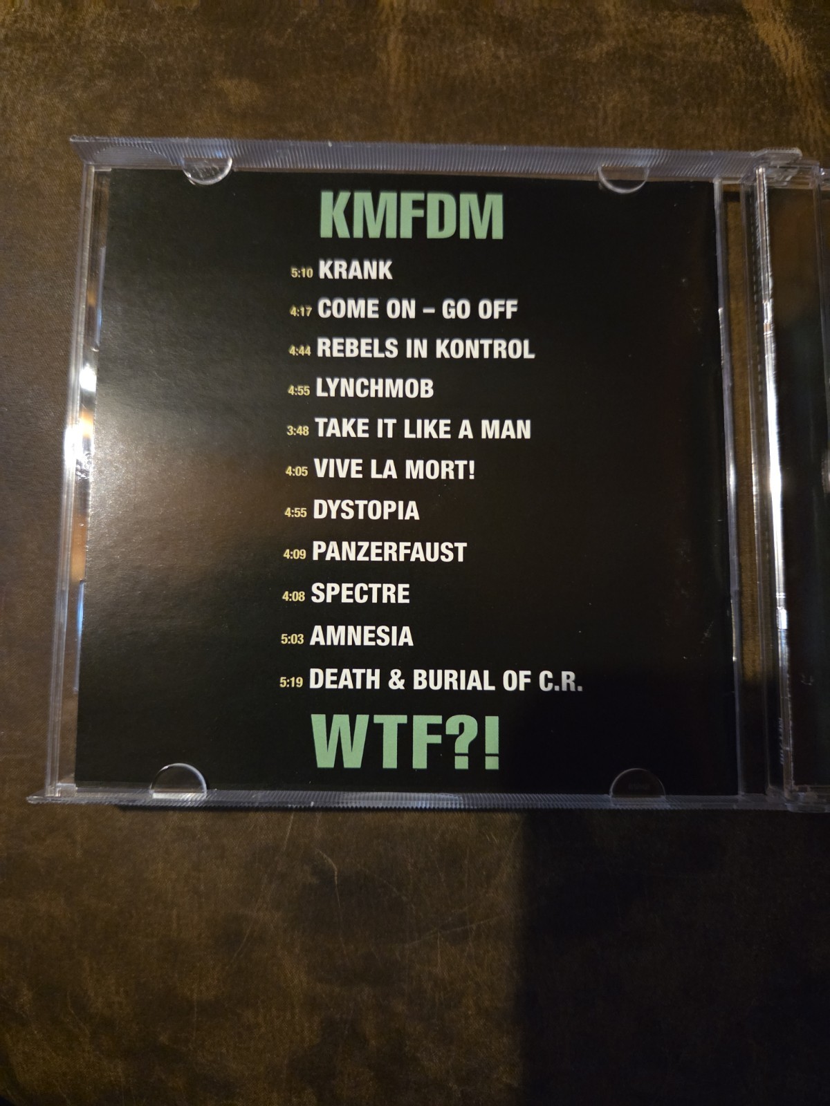 KMFDM - WTF?! & Tohuvabohu CD. Super rare on Metropolis Records.