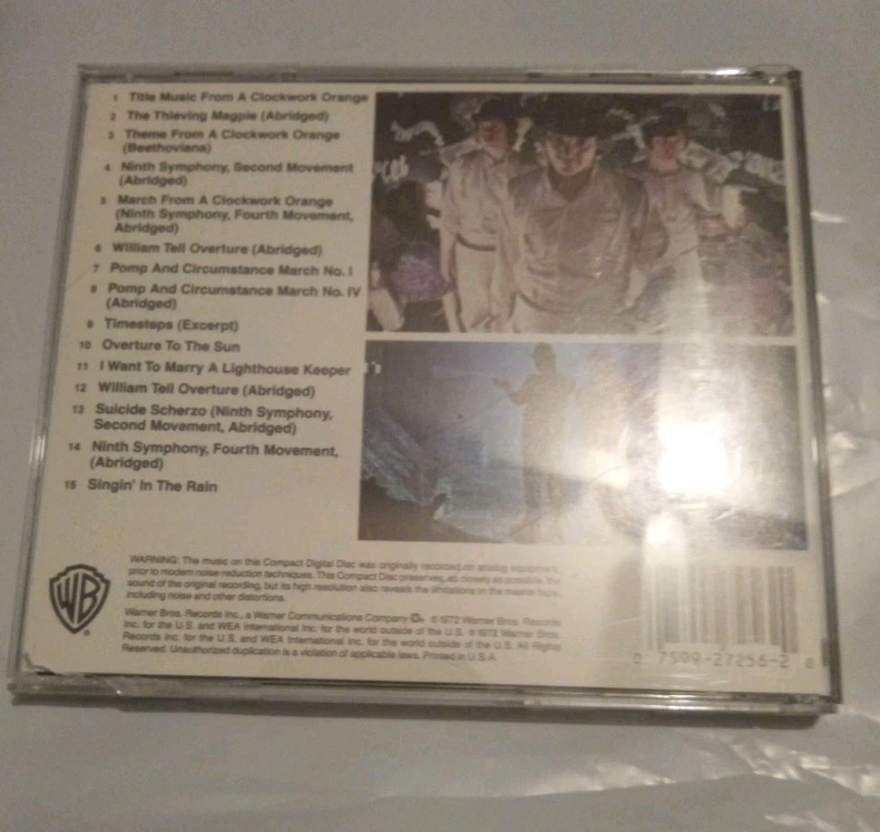 Stanley Kubrick's A Clockwork Orange (Music From The Soundtrack) (CD) READ