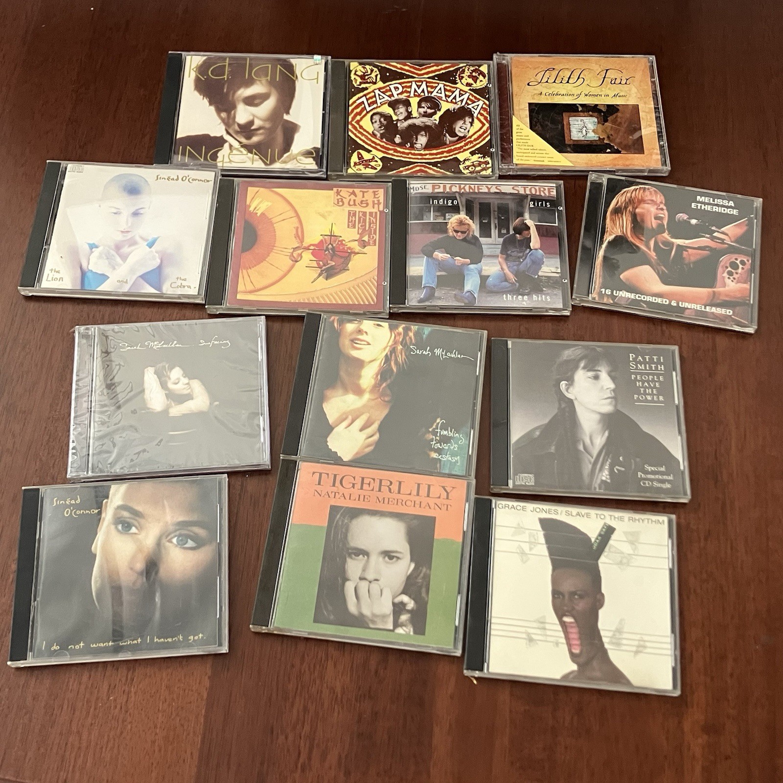 Lot Of 13 Women 80s 90s CDs; Sinéad Kate Bush Patti Smith Etheridge Indgo etc