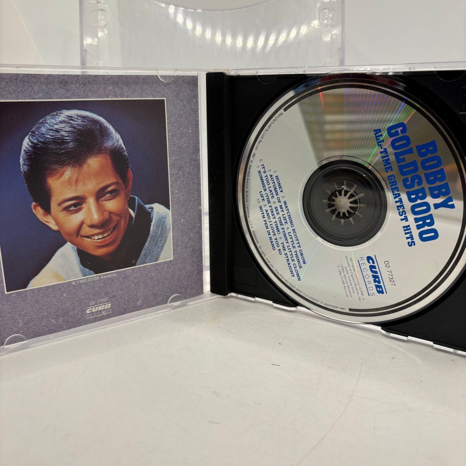 Bobby Goldsboro All-Time Greatest Hits CD Curb Records D2-77327 Honey 1990