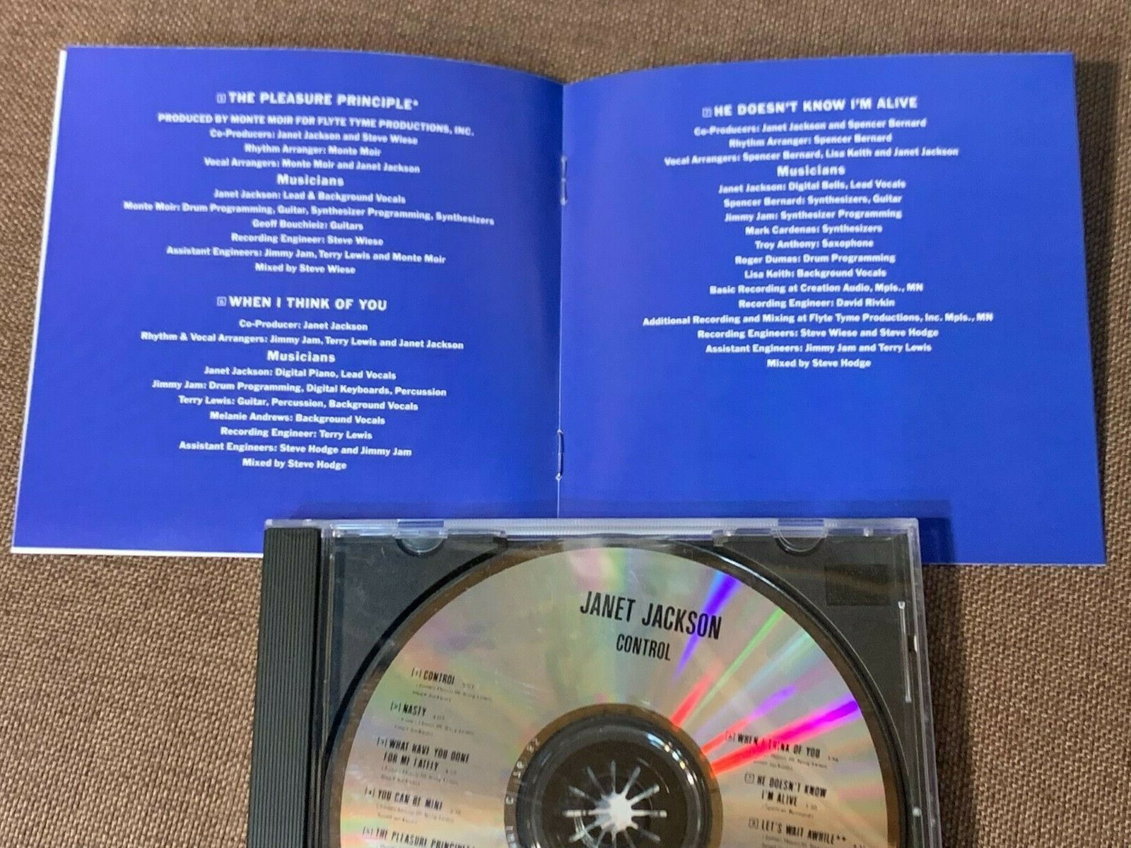 JANET JACKSON Control JAPAN CD POCM-2080 w/ OBI + INSERT 1999 reissue Free S&H