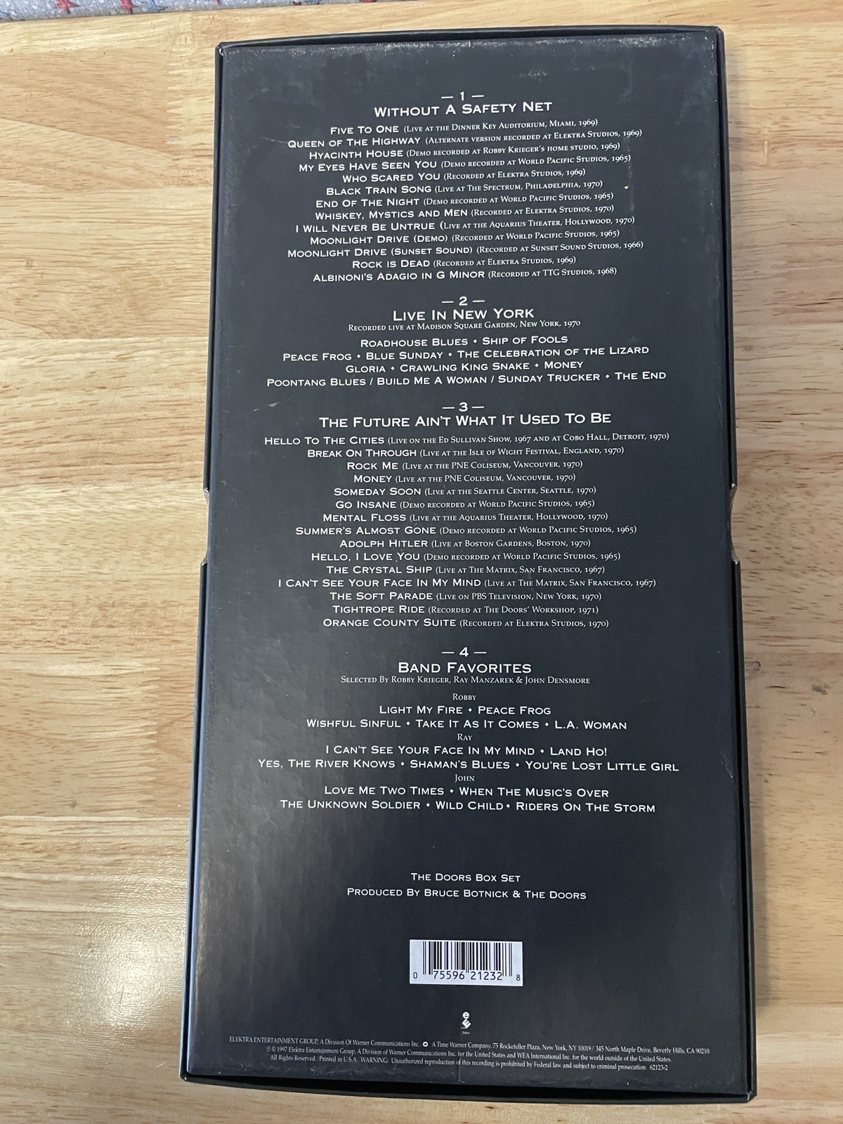 The Doors Box Set 4CD Set Elektra 1997 Rock 53 Tracks Plus booklet