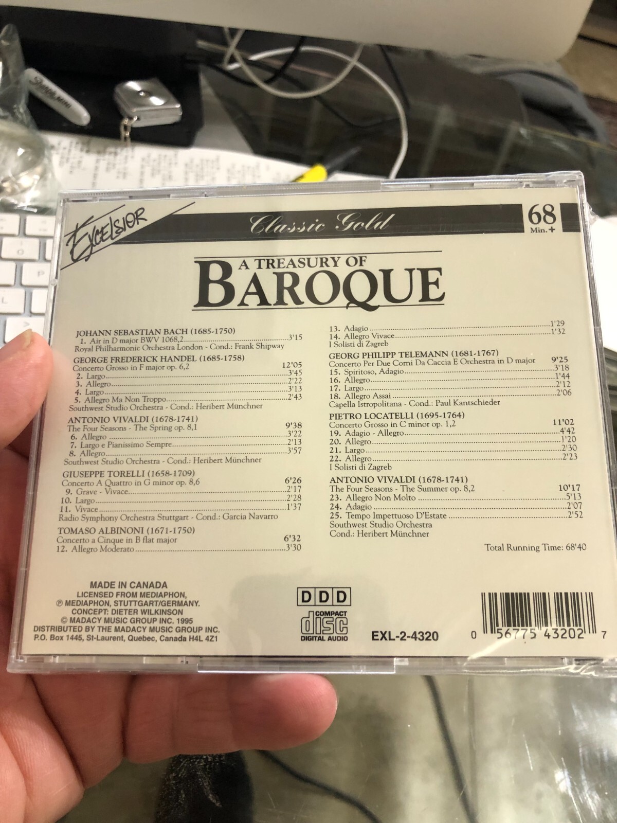 LOT OF 4 EXCELSIOR CLASSIC GOLD CDS NEW FACTORY SEALED