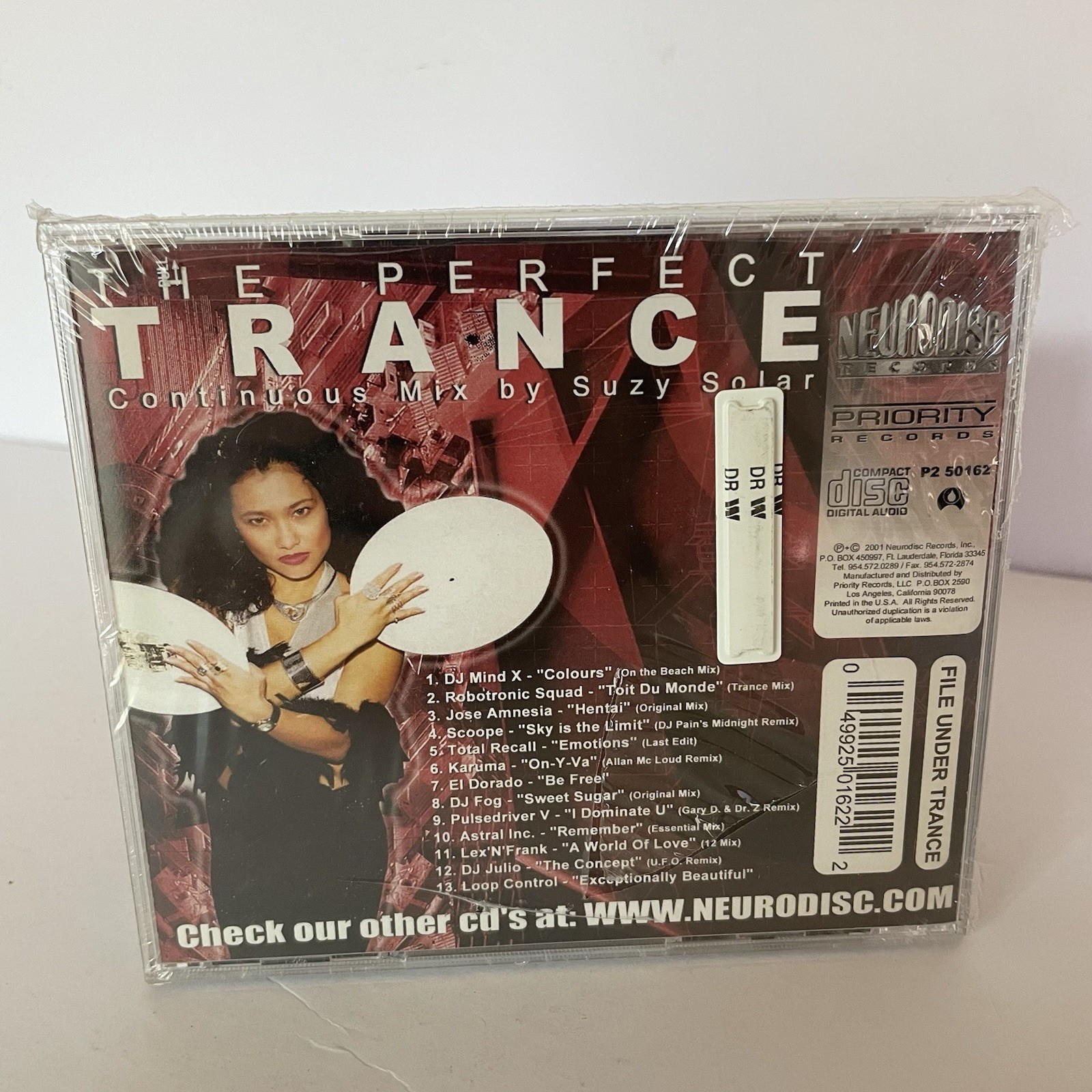 Suzy Solar – The Perfect Trance CD 2001 NEW & SEALED Neurodisc Records