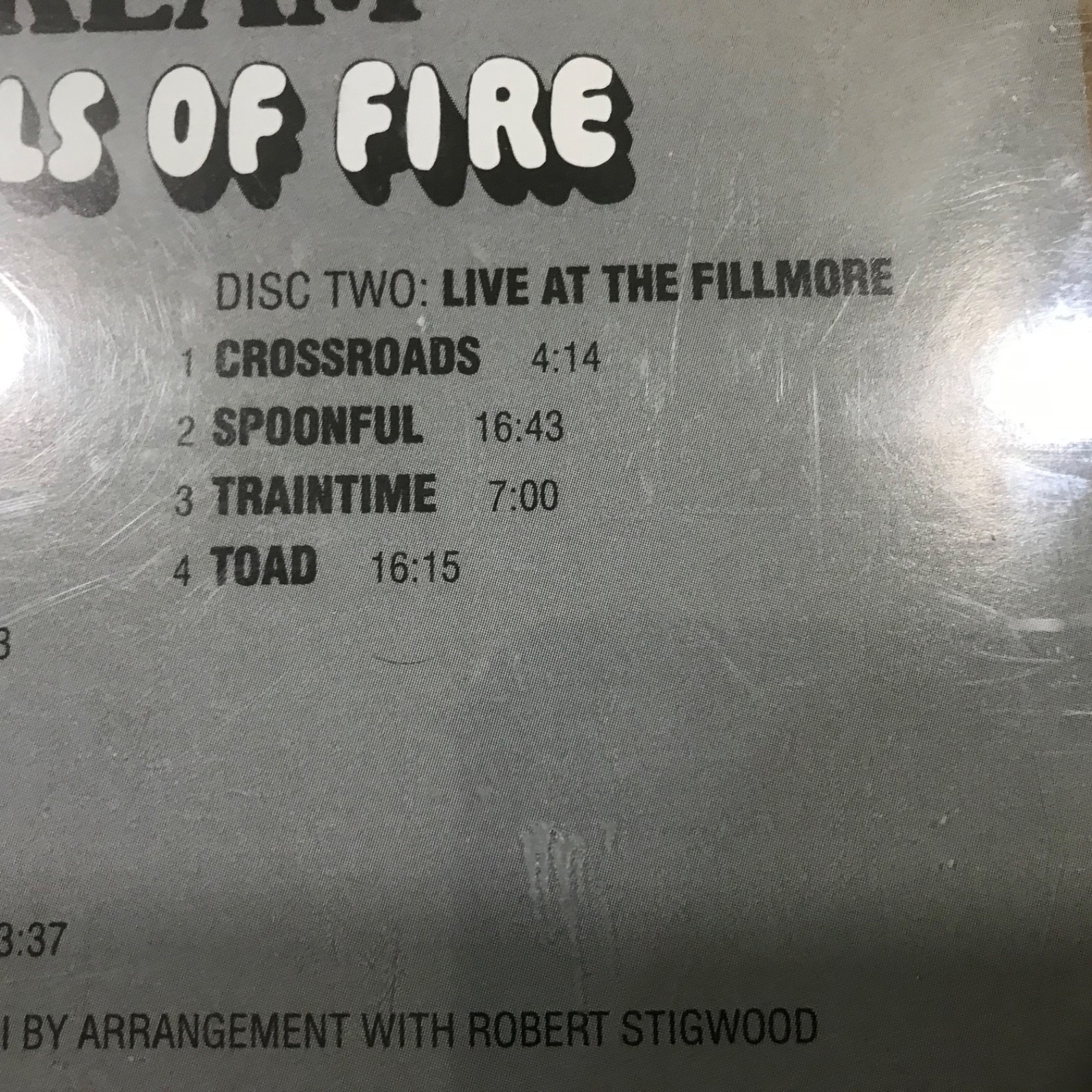 Cream Wheels of Fire 2 CD Set In The Studio And Live At The Fillmore