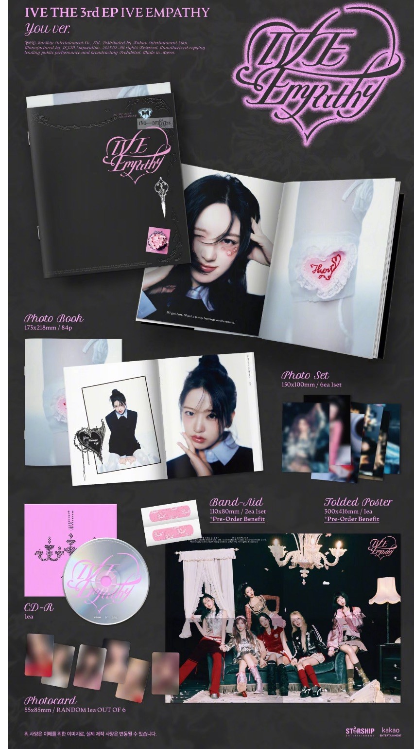 (full SET of 3) Sealed! IVE 3ND MINI ALBUM [IVE empathy] photobook inclusions