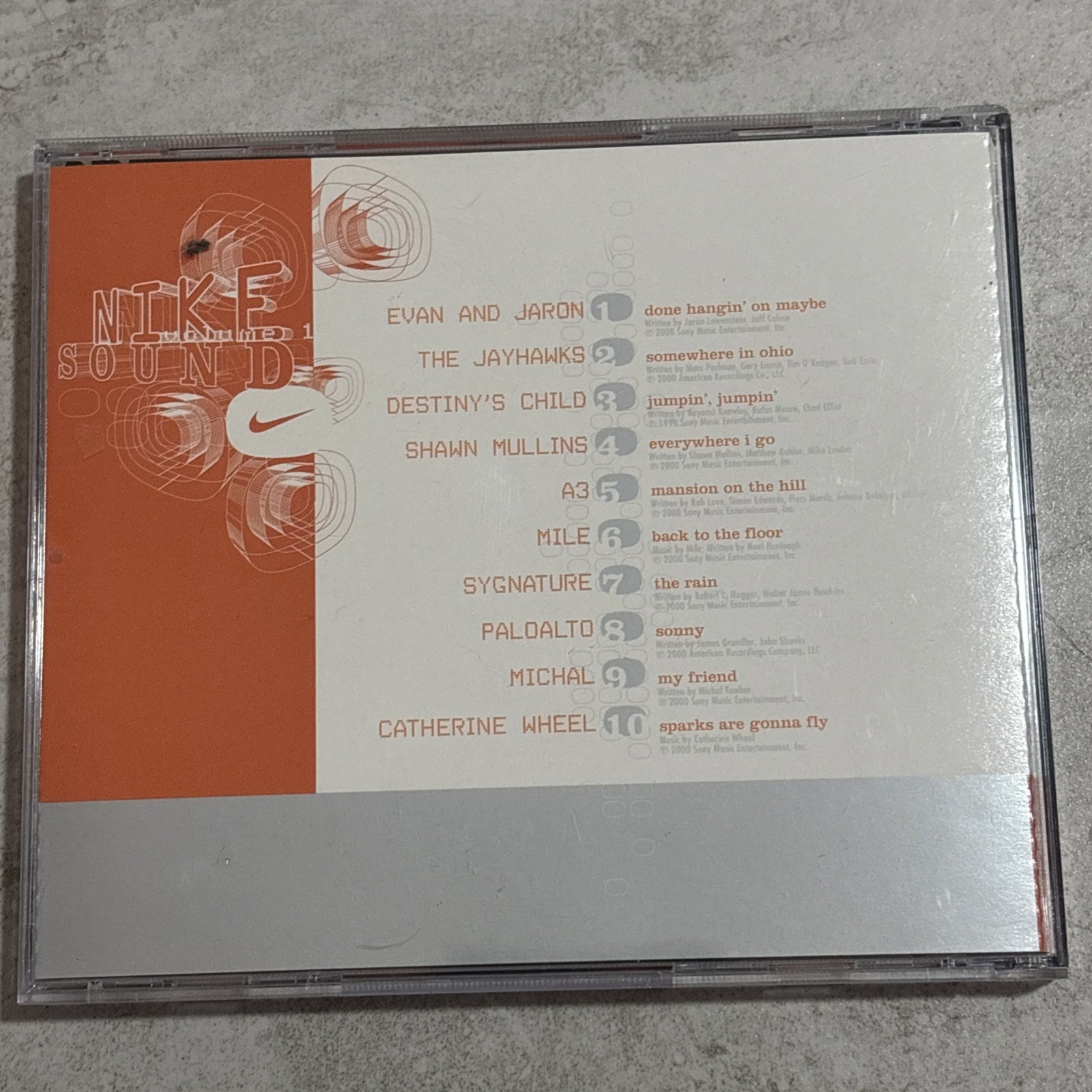 Nike Sound Volume 1 CD (2000) Tested Rare