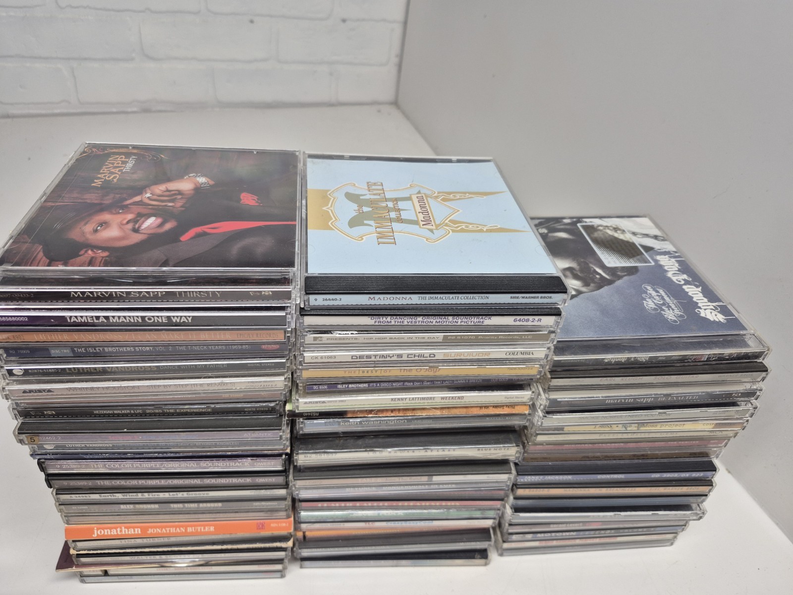 Large Funk Pop Soul RB Rap Cd Lot Of 60 Michael Jackson Snoop Dog And Many More