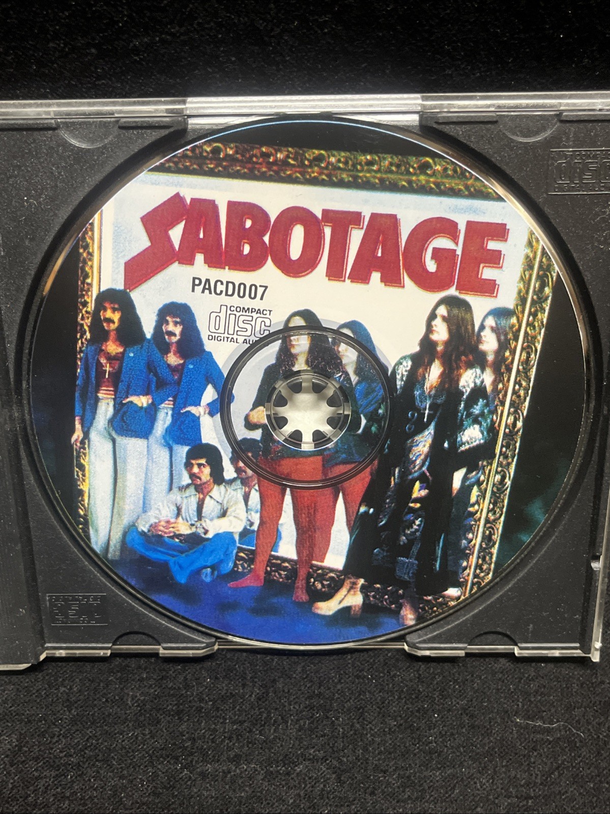 RARE!! Black Sabbath Sabotage Limited Edition Picture Disc Cd