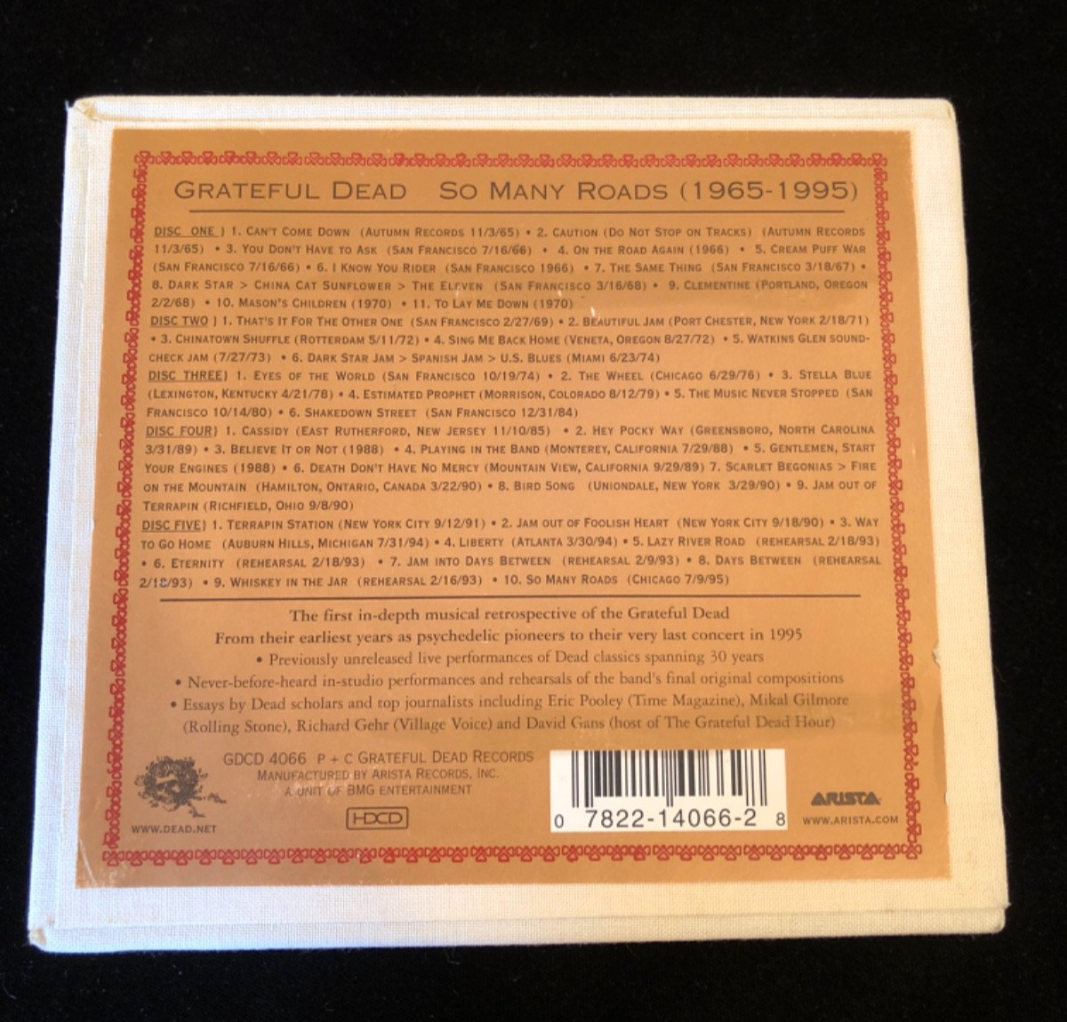 Grateful Dead, So Many Roads (1965-1995), 5 CD Box Set with book