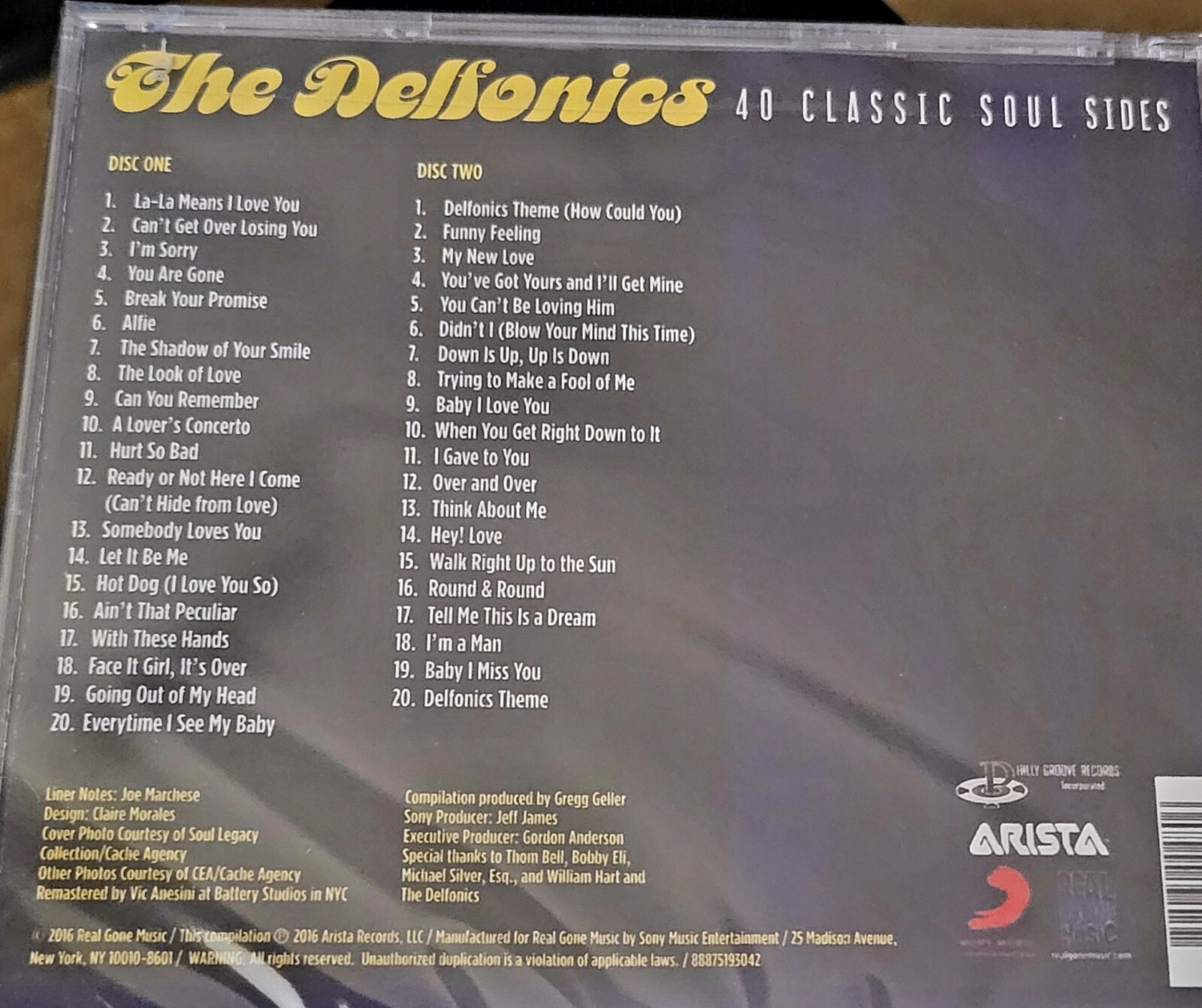 The Delfonics [Arista] by The Delfonics (CD) 40 classics 2 cd set BEST OF