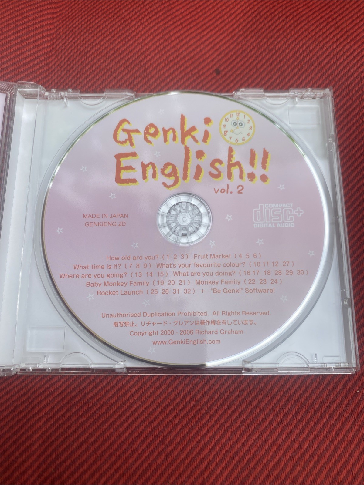Genki English Vol. 2 CD PC Japanese English Lessons Excellent Condition