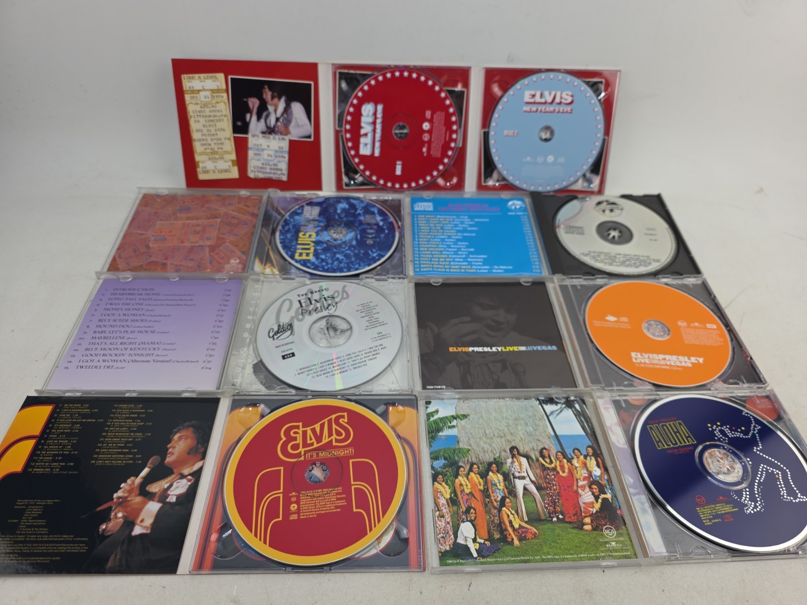 Elvis Presley CD Lot of 7 Live Las Vegas Hawaii Garden New Year's Eve Rare Clean