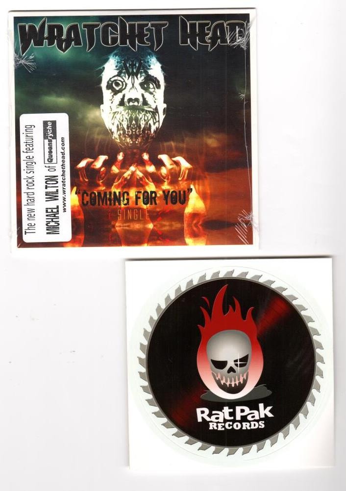Wratchet Head – Coming For You (CD Single) + Rat Pak Records Sticker BRAND NEW