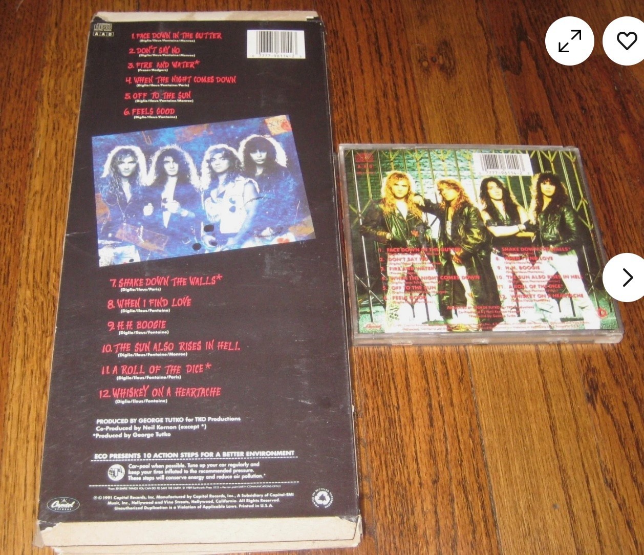XYZ - "HUNGRY" 2nd ALBUM LONG BOX CD - 1991 - NEW / Sealed + signed 8x10